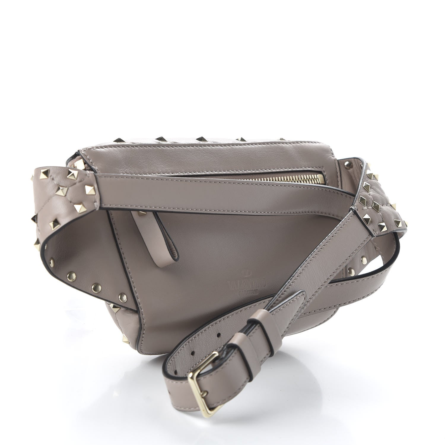 Valentino Garavani Nappa Rockstud Spike Belt Bag 85 Poudre 3 of 9