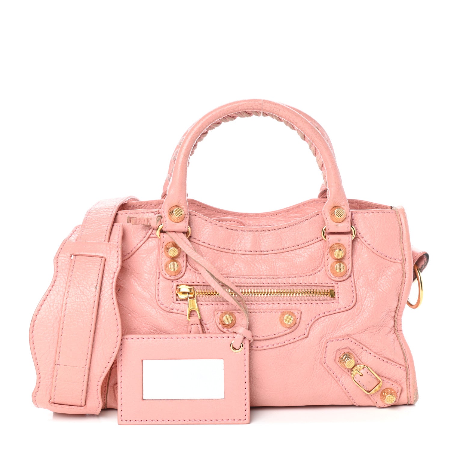 Balenciaga Agneau Giant 12 Gold Hardware Mini City Rose Peche 1 of 8