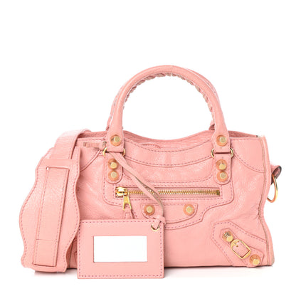 Balenciaga Agneau Giant 12 Gold Hardware Mini City Rose Peche 1 of 8