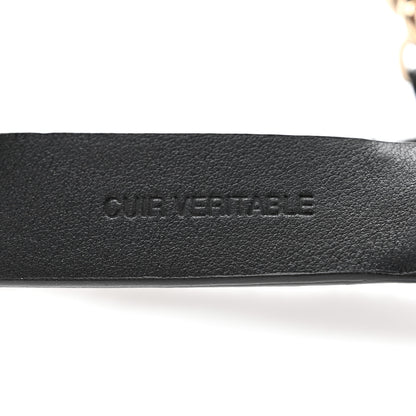 Chanel Lambskin Calfskin CC Chain Belt Suspenders 90 36 Black 7 of 9