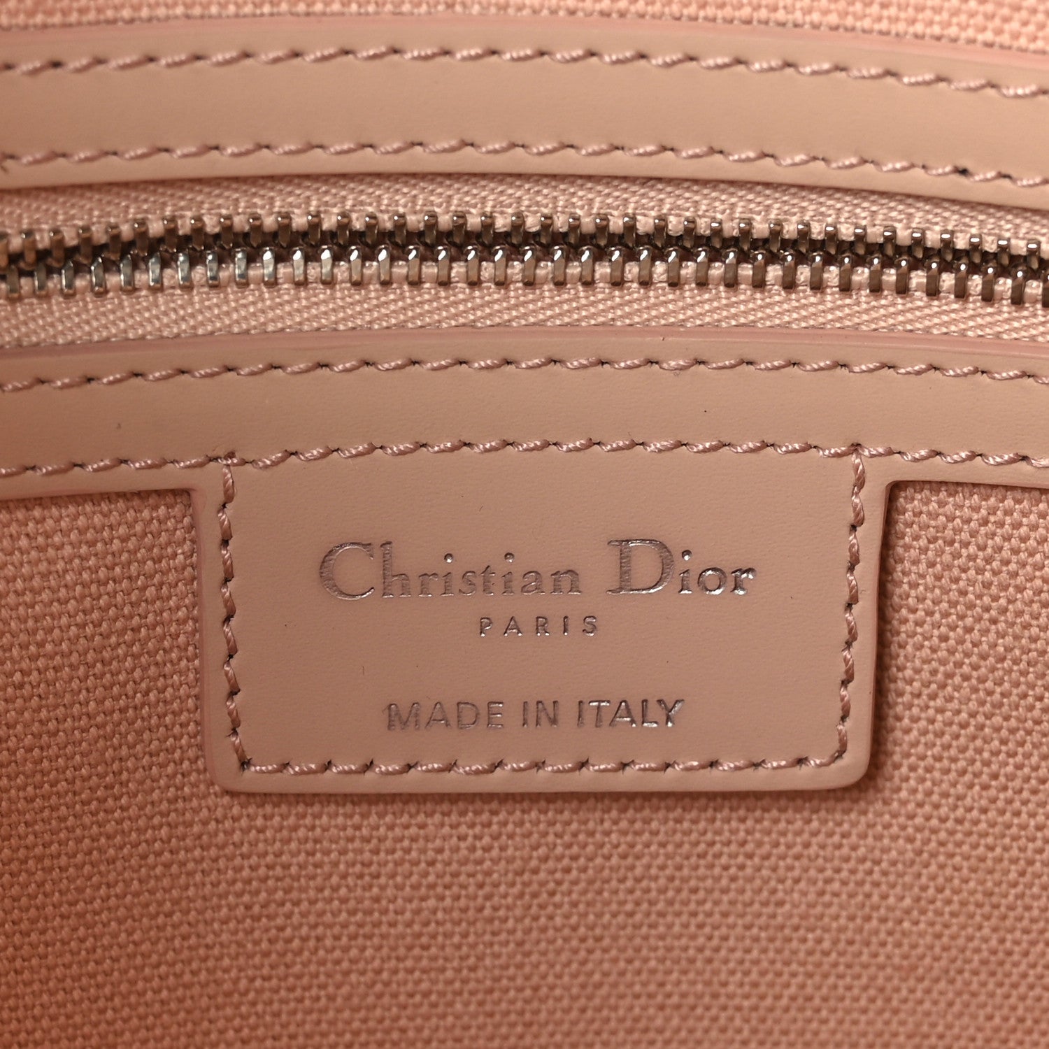 Christian Dior Coated Canvas Cannage Panarea Shopping Tote Rosato 5 of 8
