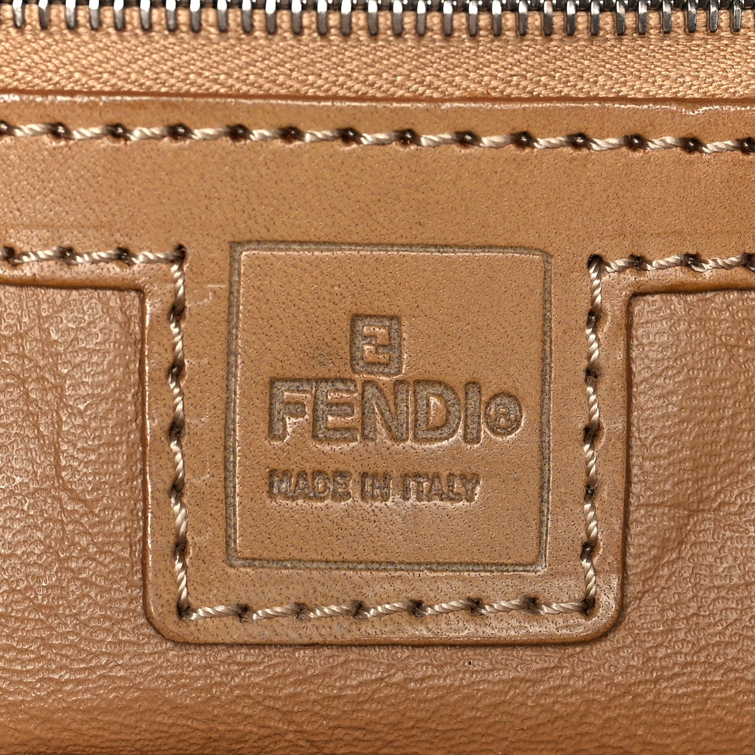 Fendi Wool Zucca Boston Beige 5 of 11