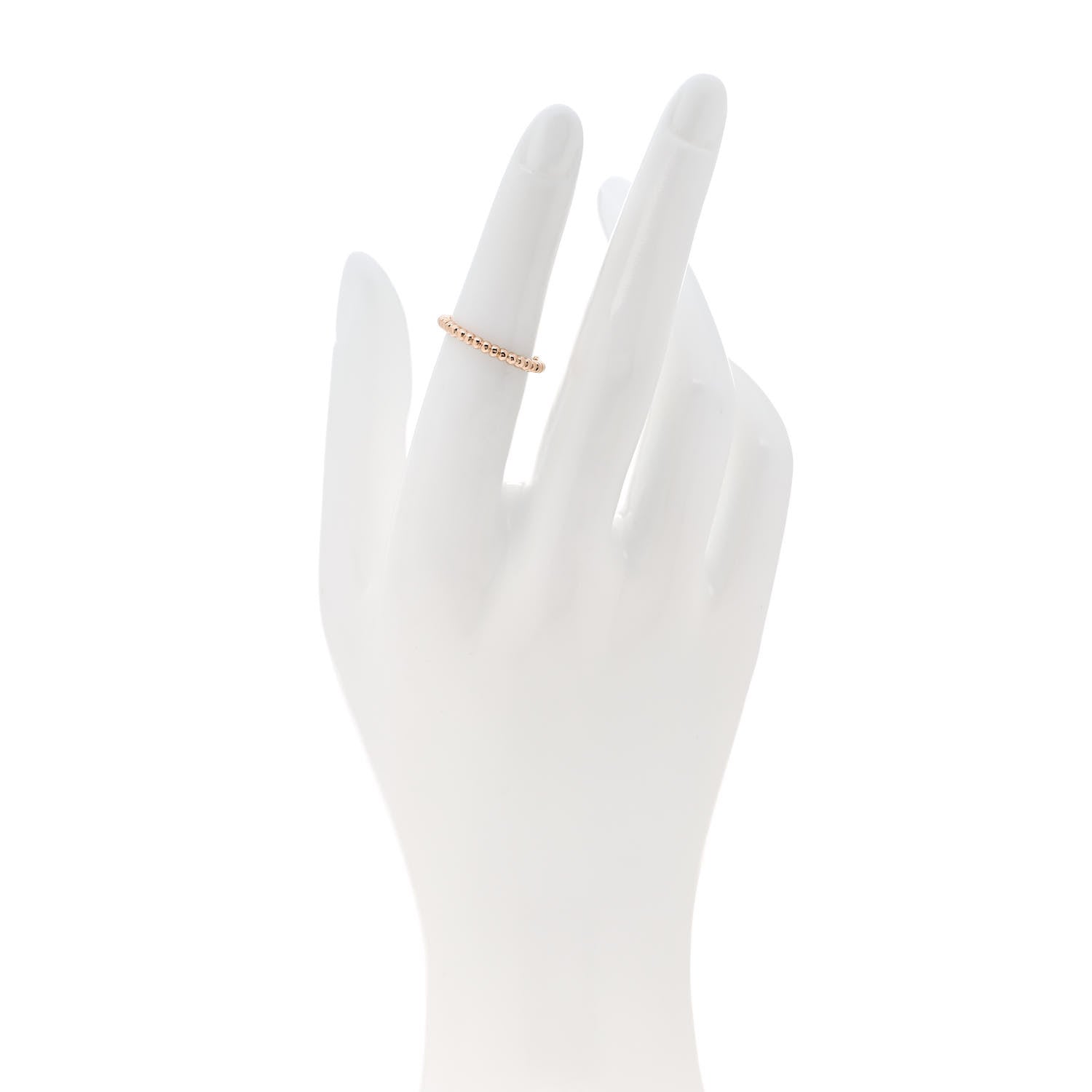 Van Cleef & Arpels 18K Rose Gold Small Perlee Ring 50 5.25 2 of 5
