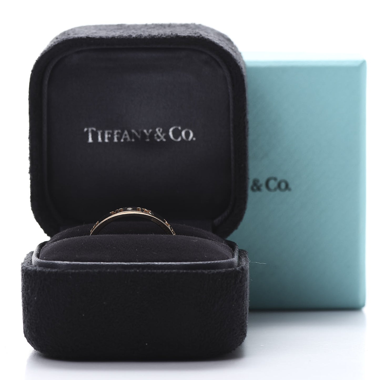 18K Rose Gold Diamond Atlas Pierced Ring 58 8.25