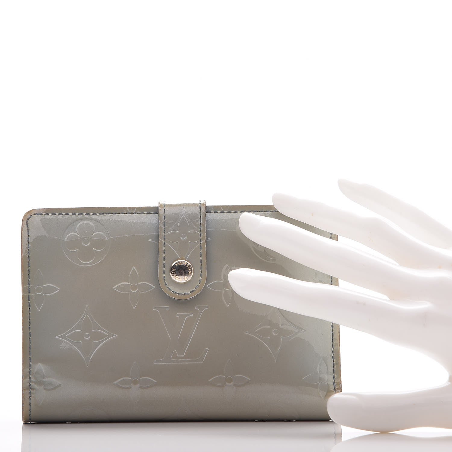 Louis Vuitton Vernis French Purse Wallet Blue 2 of 10