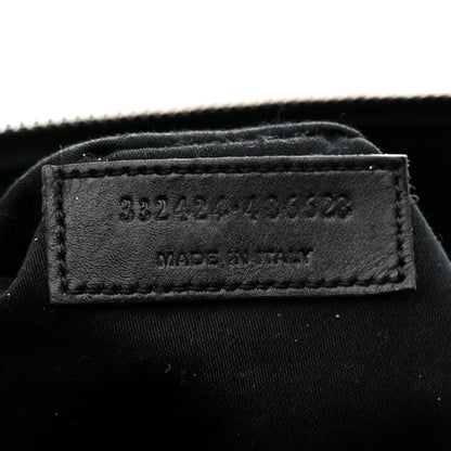 Saint Laurent Calfskin Studded Classic Duffle 6 Black 7 of 16