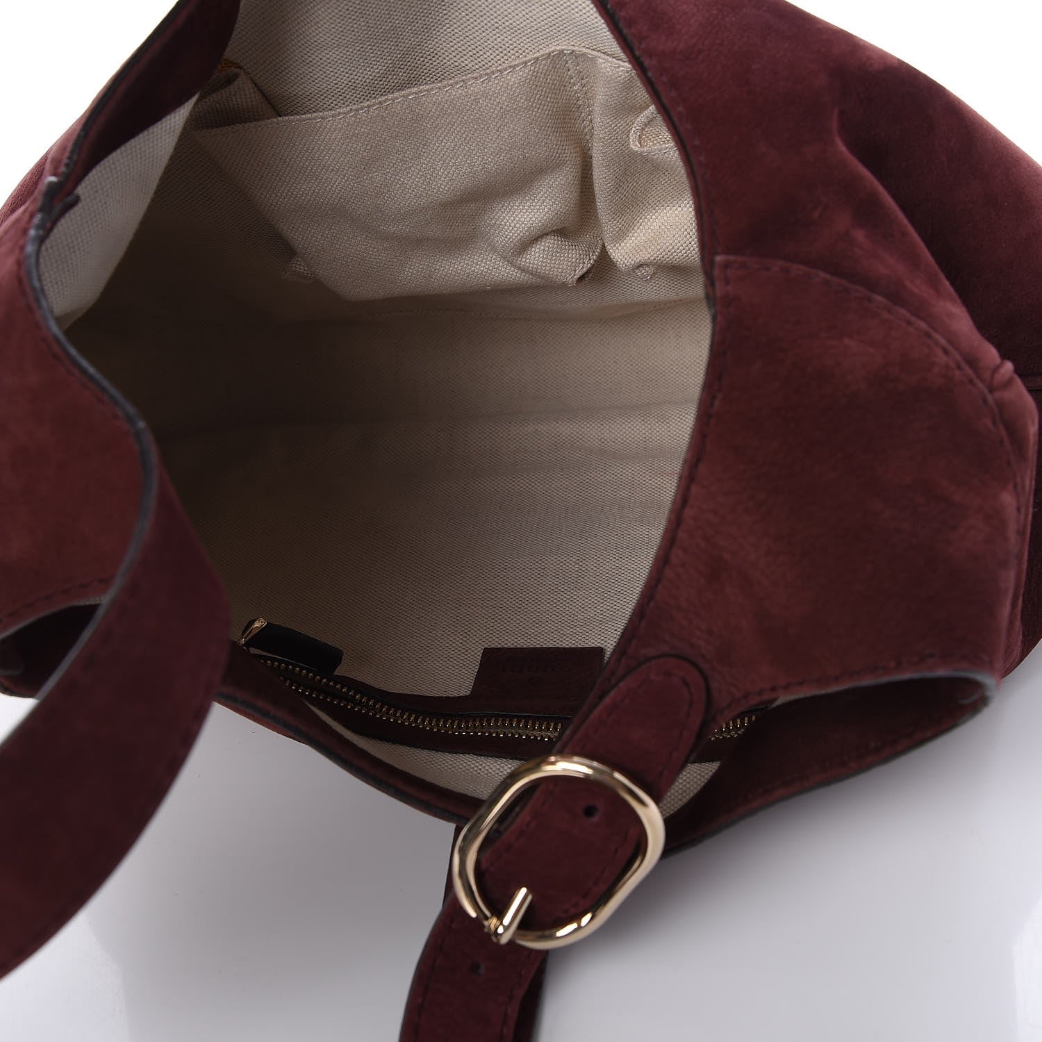 Gucci Nubuck Medium Jackie Shoulder Bag Burgundy 5 of 7