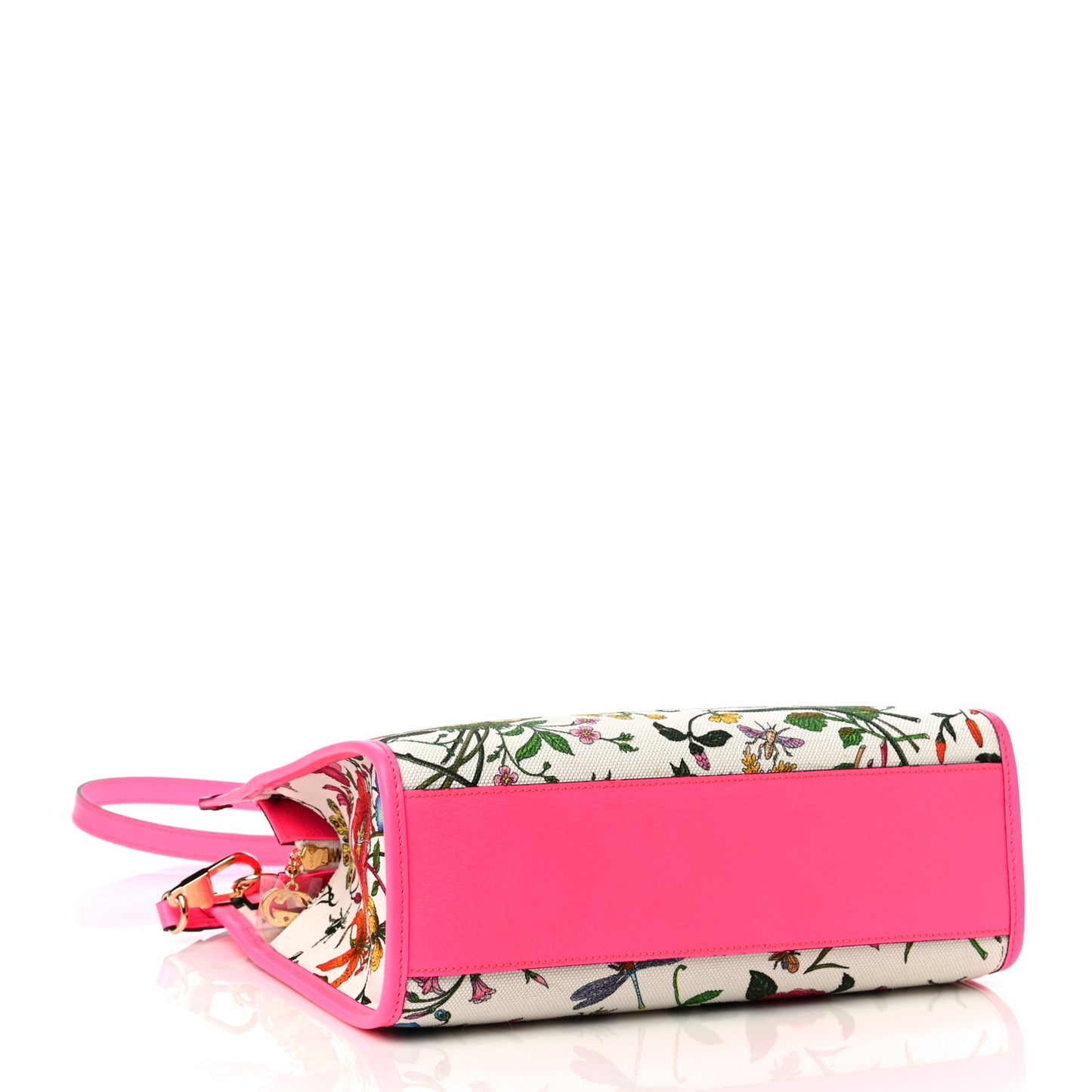 Canvas Medium Flora Tote Fuchsia