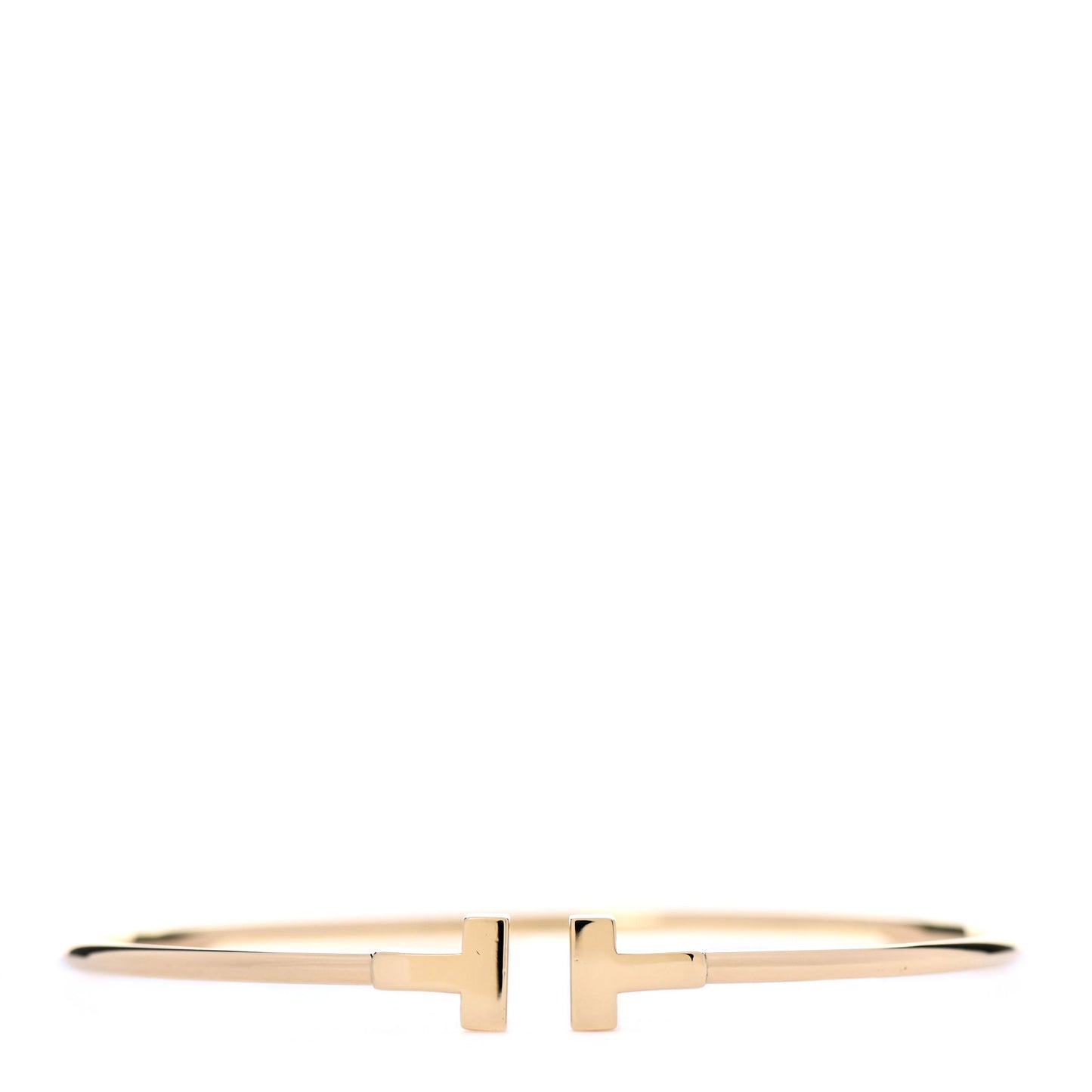 18K Yellow Gold Narrow T Wire Bracelet