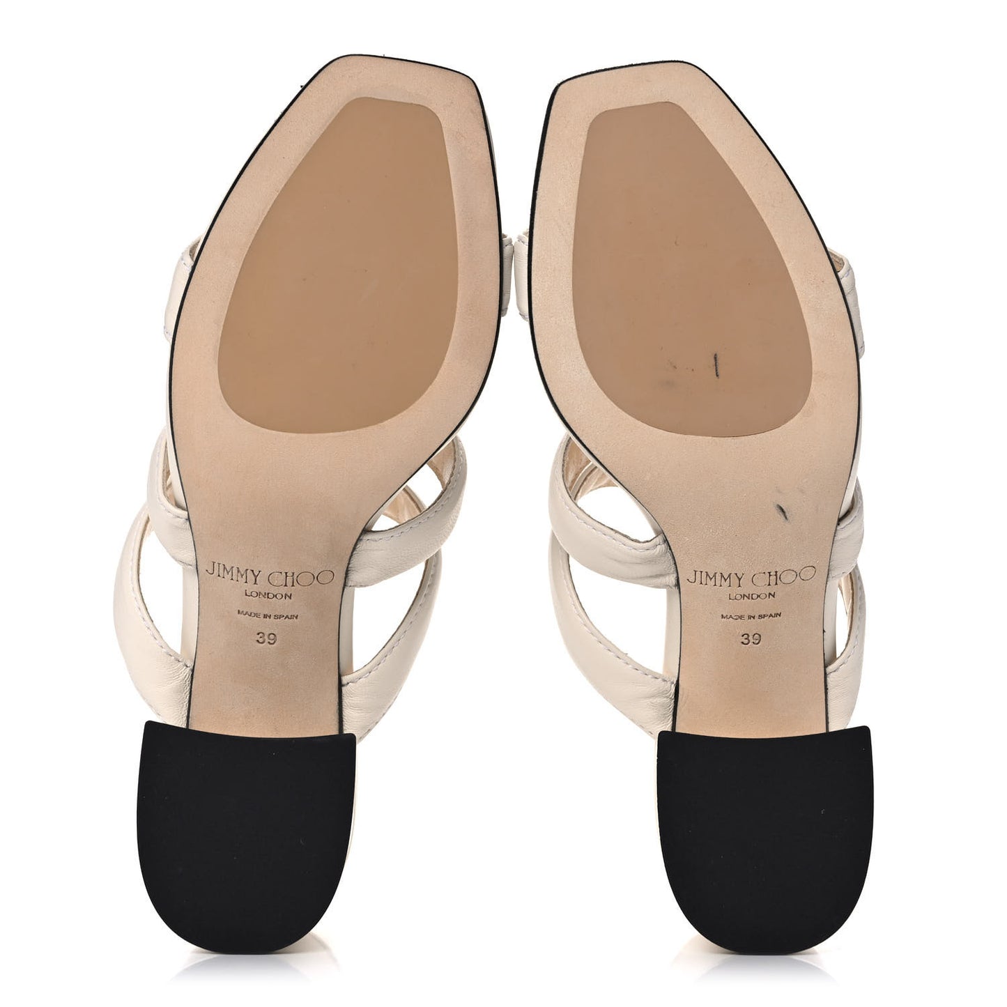 Nappa Auna 65 Mule Sandals 39 Latte