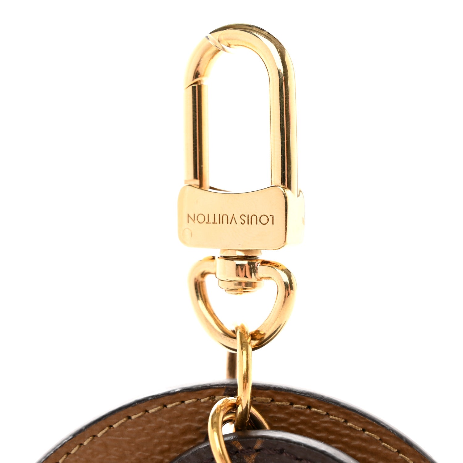 Louis Vuitton Monogram Reverse Key Holder Bag Charm 1416774