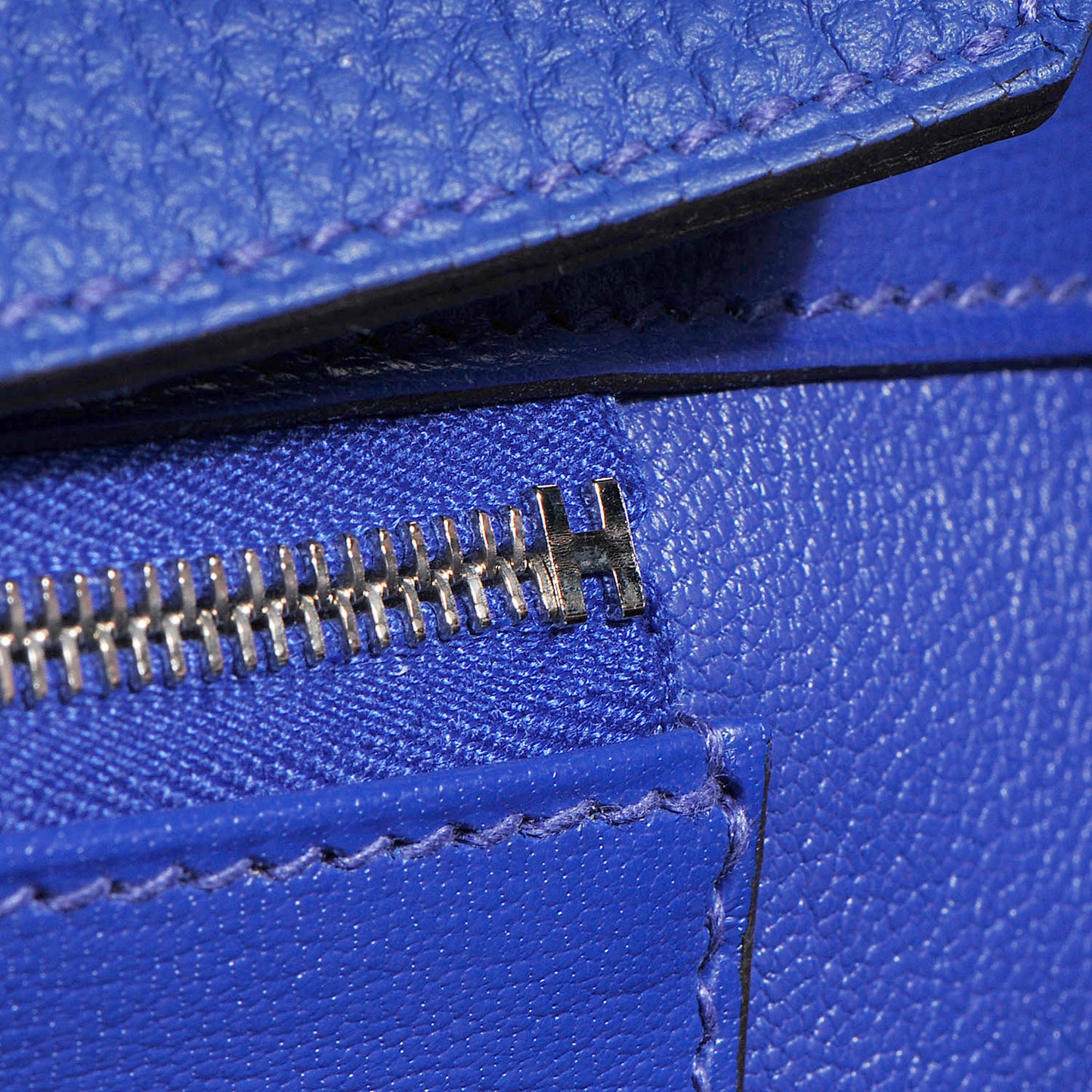 Togo Birkin 35 Bleu Electrique