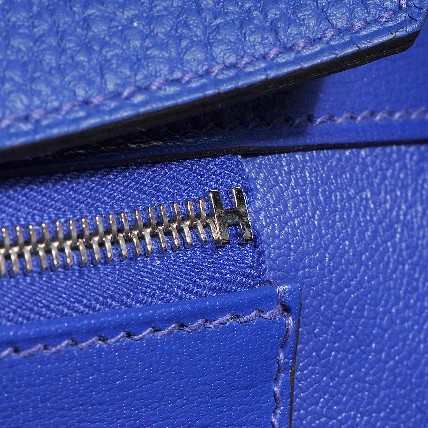 Hermes Togo Birkin 35 Bleu Electrique 27 of 29