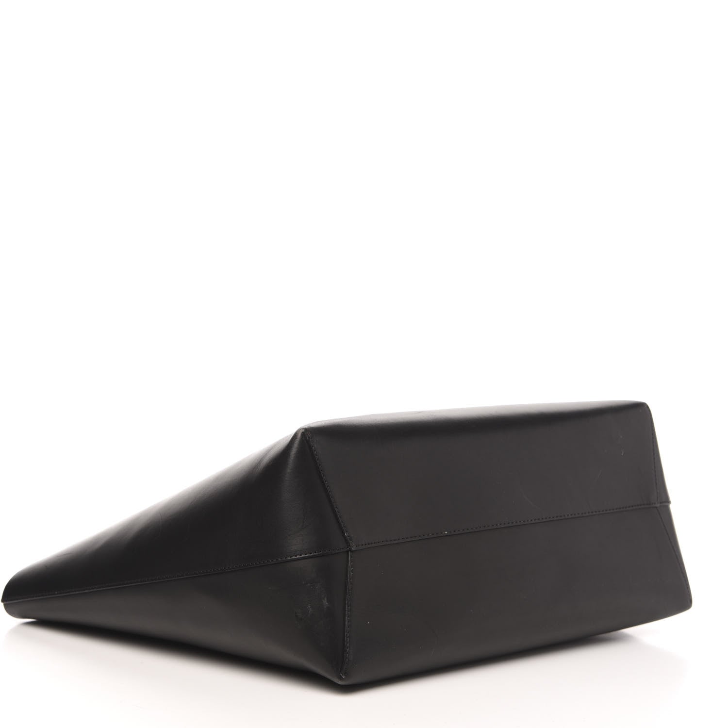 Mansur Gavriel Calfskin Large Shopping Tote Black Flamma 4 of 13