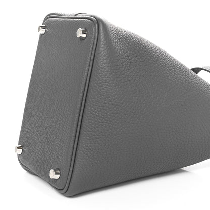 Hermes Taurillon Clemence Picotin Lock 18 PM Gris Meyer 10 of 10