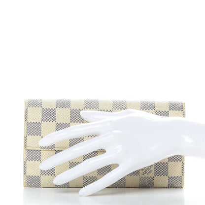 Louis Vuitton Damier Azur Sarah Wallet 2 of 18