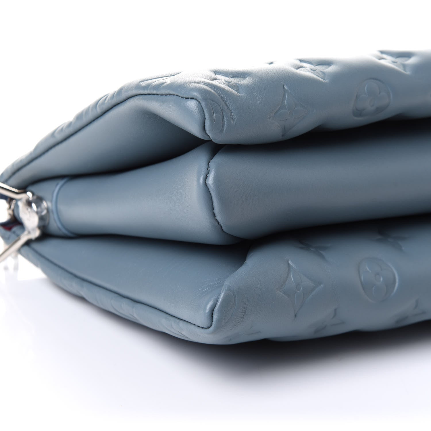Louis Vuitton Lambskin Embossed Monogram Coussin PM Blue Glacier 15 of 16