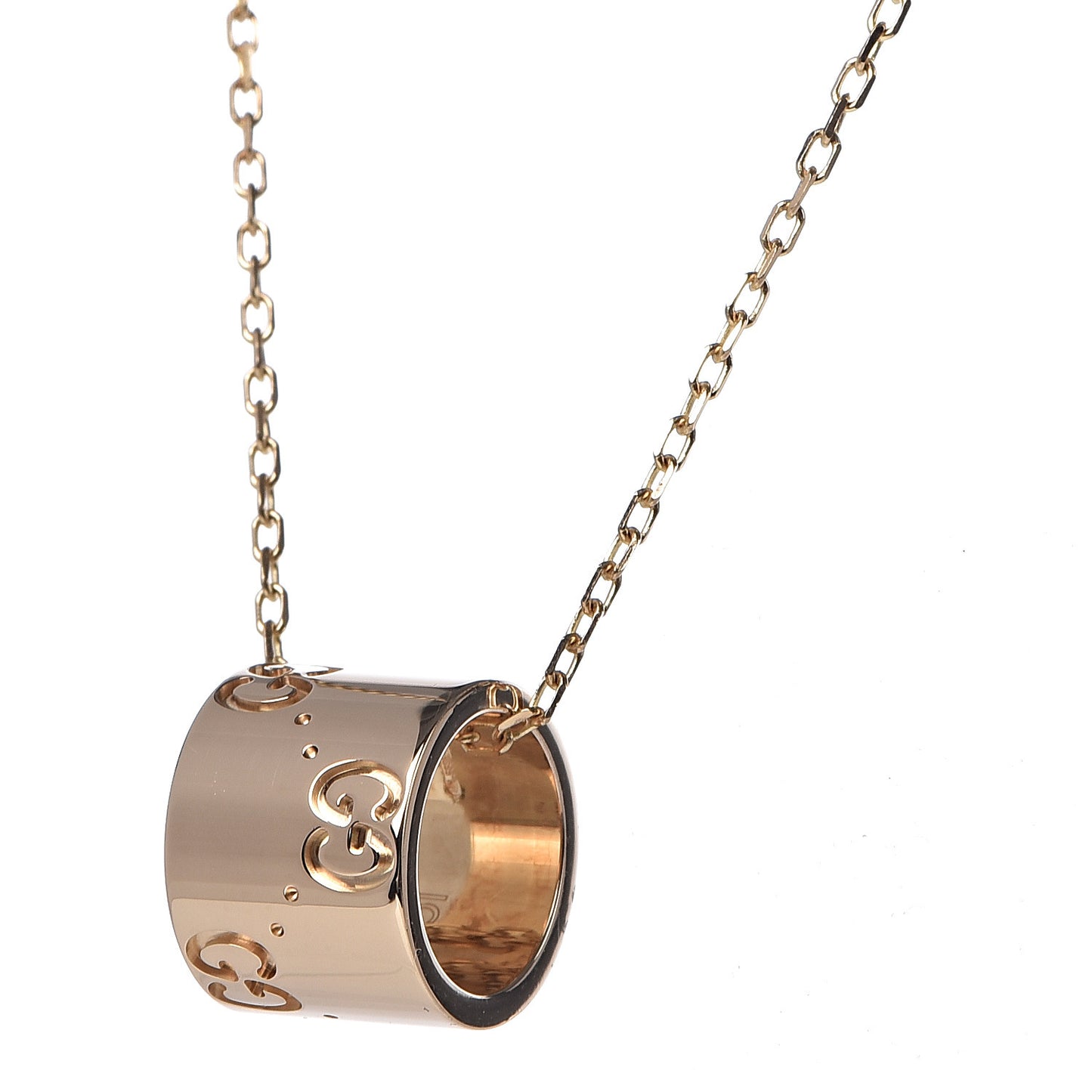 18K Yellow Gold Icon Twirl Pendant Necklace