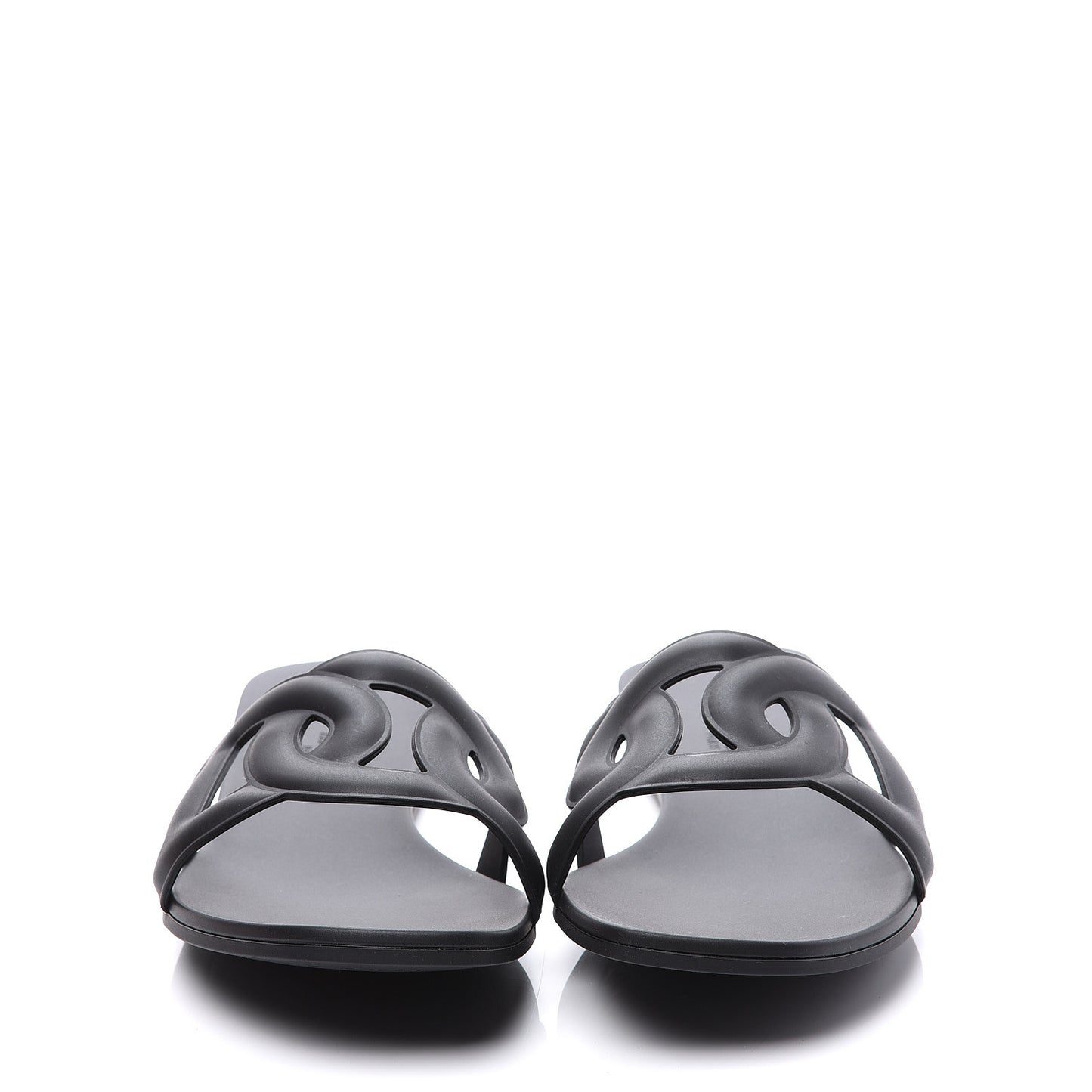 Rubber Aloha Sandals 40 Black