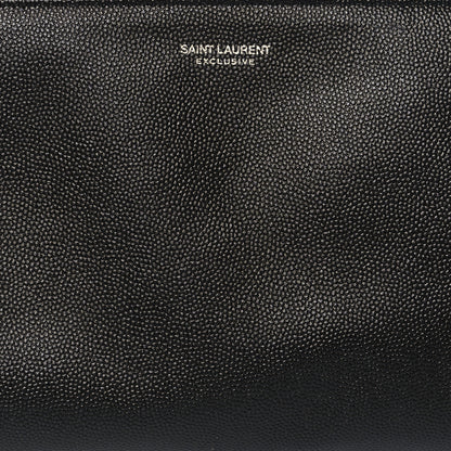 Saint Laurent Grain De Poudre Zipped Tablet Holder Black 8 of 11