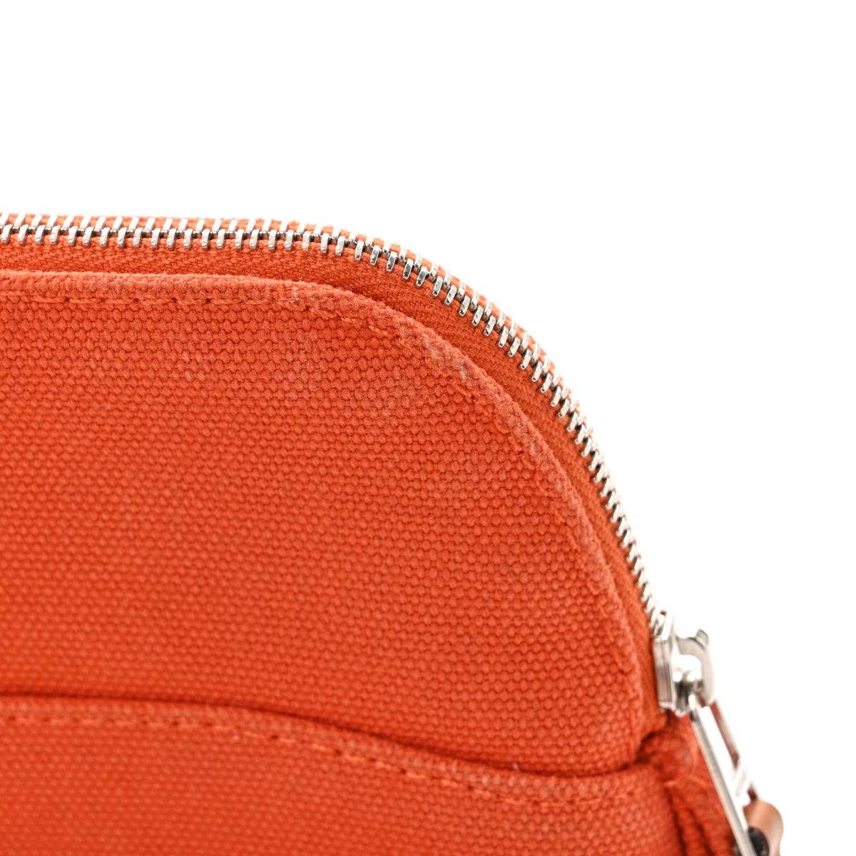 Cotton Canvas Mini Bolide Travel Cosmetic Pouch Feu