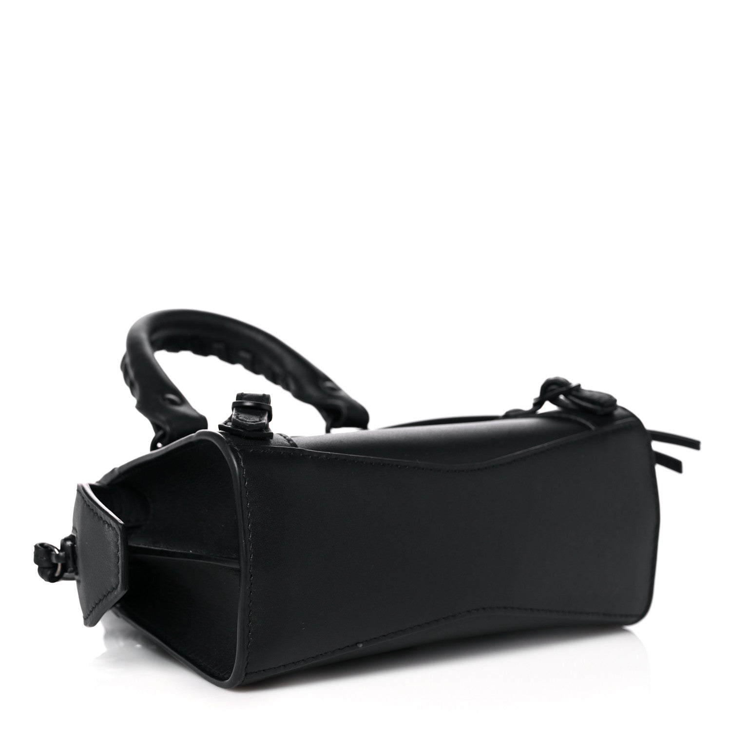 Balenciaga Smooth Calfskin Neo Classic Black Hardware Nano City Crossbody Black 4 of 17