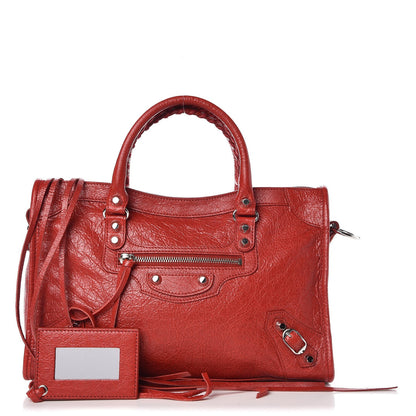 Balenciaga Agneau Classic Silver Hardware S City Rouge Groseille 1 of 8