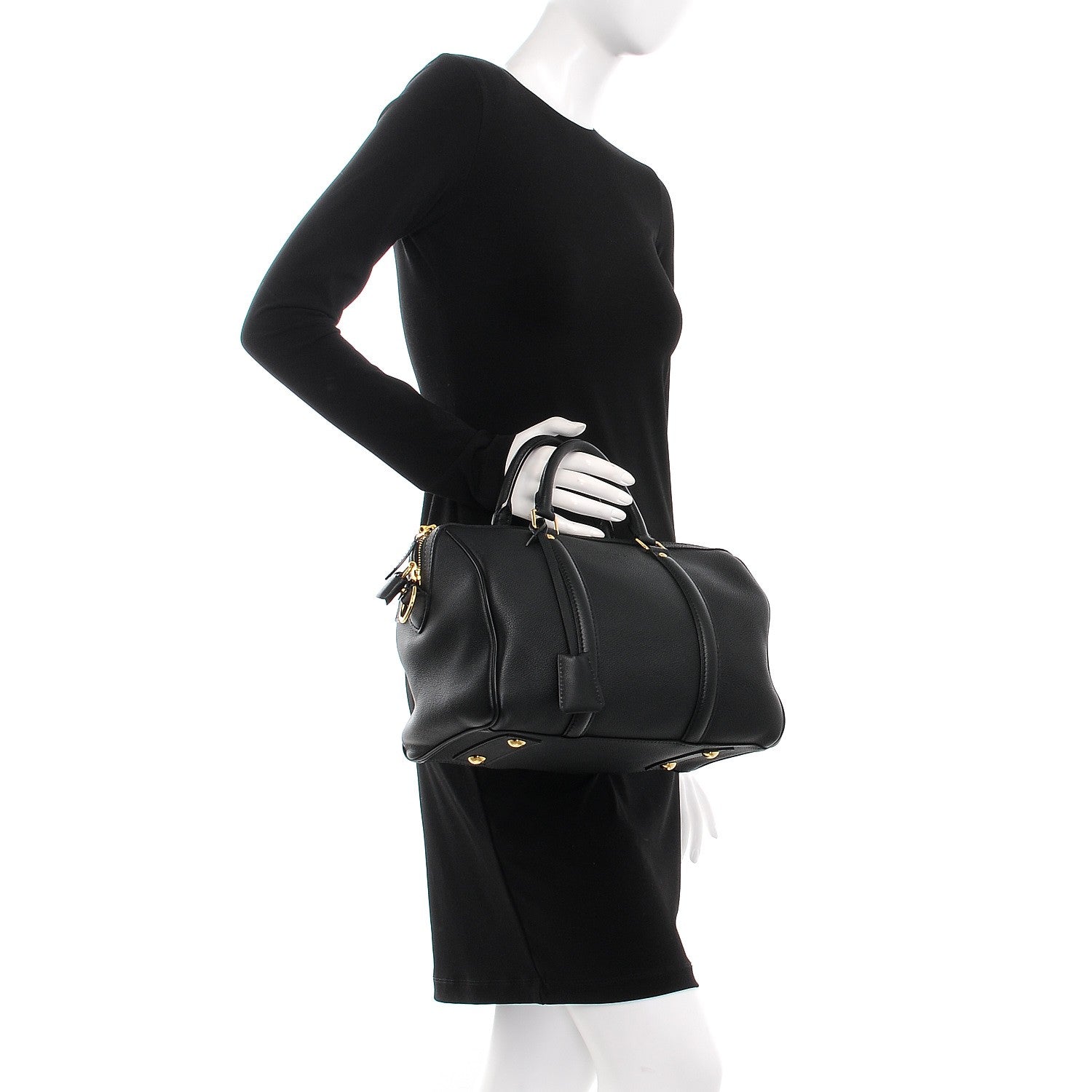 Louis Vuitton Veau Cachemire SC Bag PM Black 2 of 8