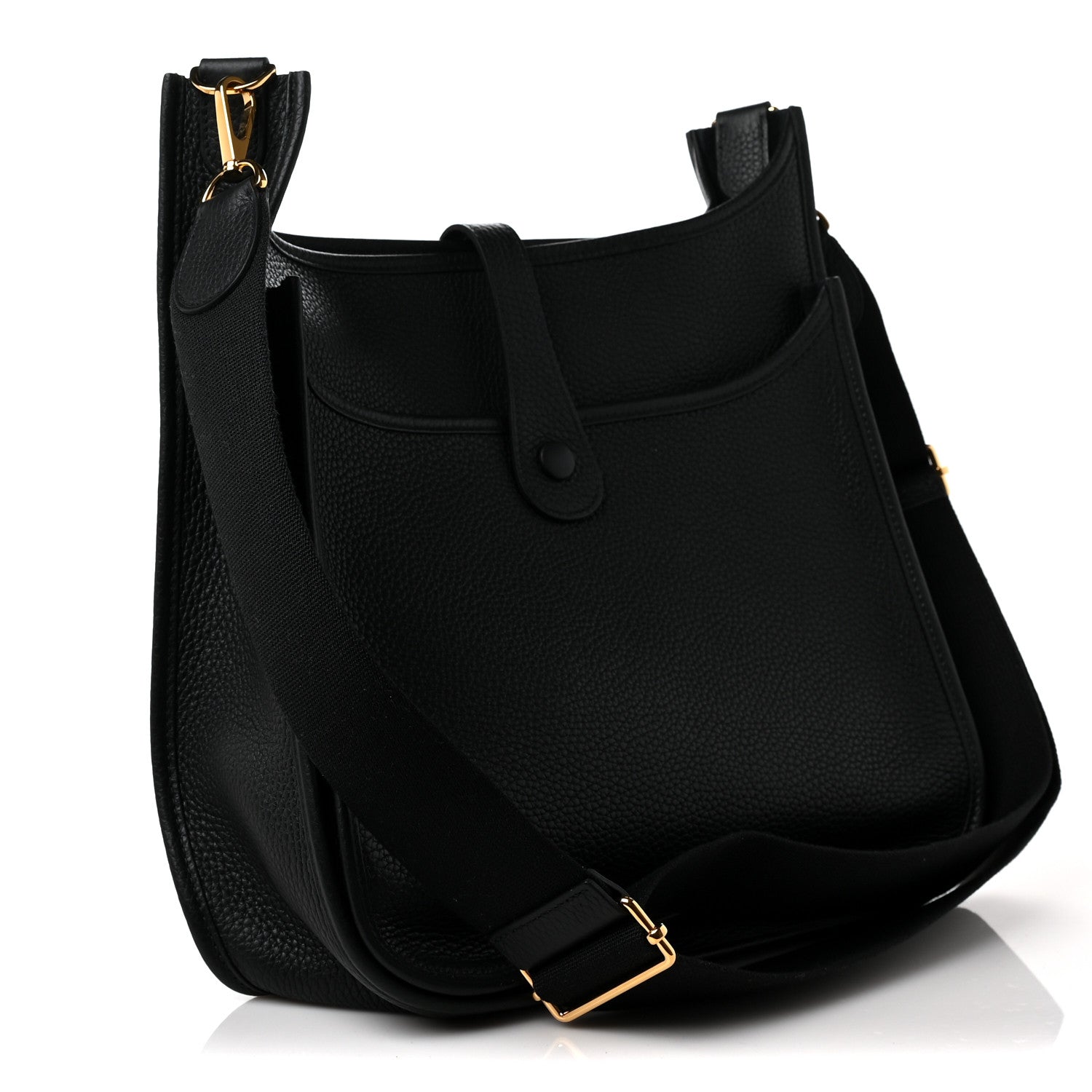 Hermes Taurillon Clemence Evelyne III GM Black 3 of 8