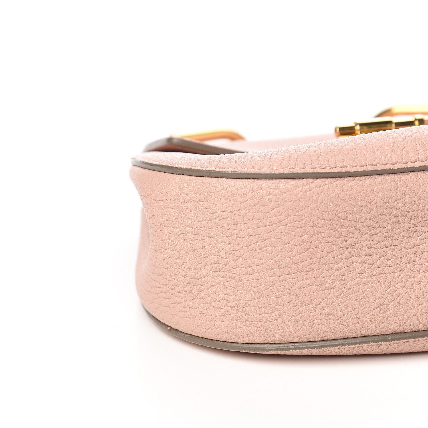 Chloe Grained Lambskin Mini Drew Shoulder Bag Cement Pink 6 of 8