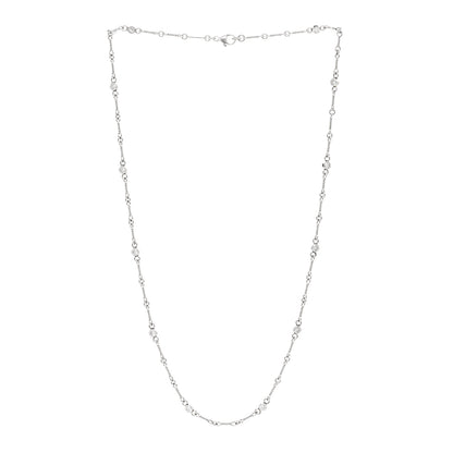 Tiffany Platinum Diamond Dog Bone Chain Necklace 3 of 4