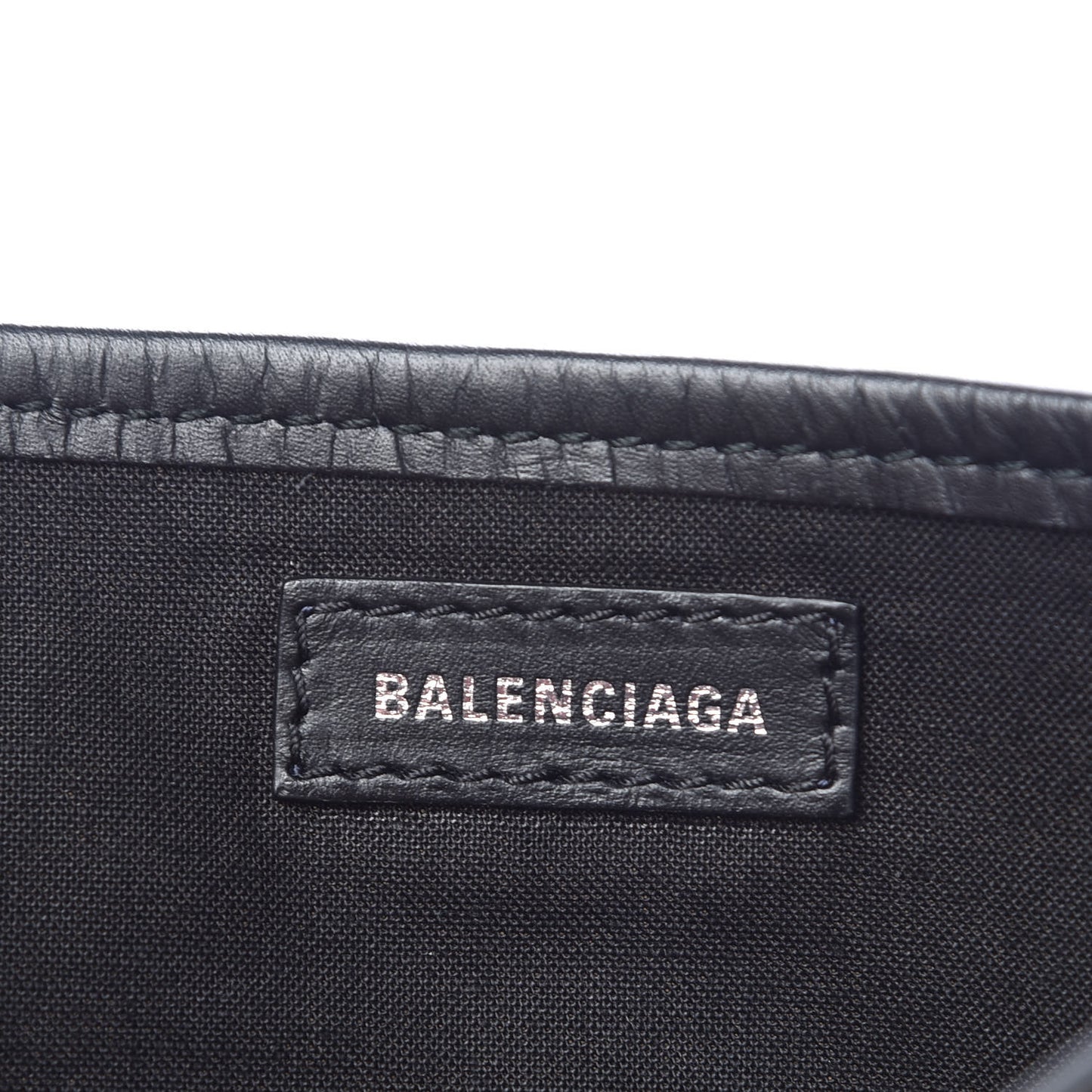 Cotton Canvas Calfskin Navy Cabas XS Natural Black