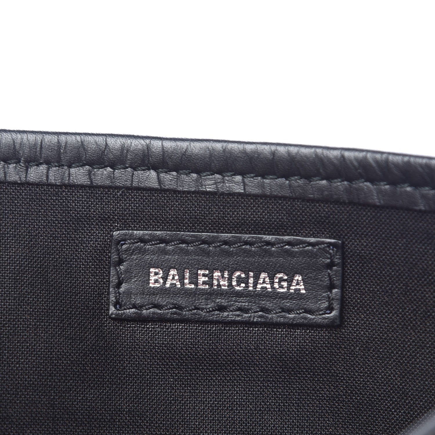 Balenciaga Cotton Canvas Calfskin Navy Cabas XS Natural Black 7 of 11