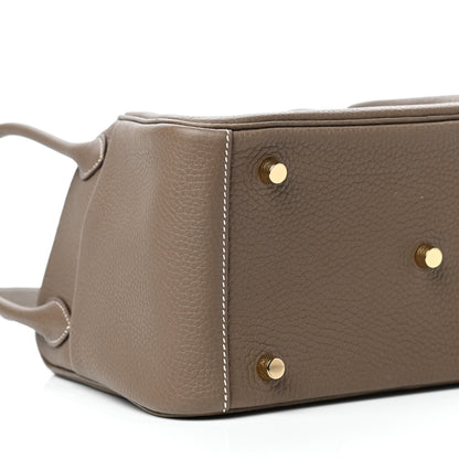 Hermes Taurillon Clemence Lindy 26 Etoupe 8 of 10