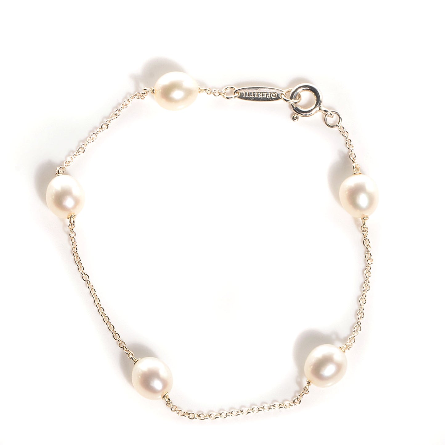 Sterling Silver 6-7mm Freshwater Pearls By The Yard Bracelet