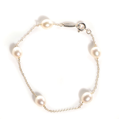 Tiffany Sterling Silver 6-7mm Freshwater Pearls By The Yard Bracelet 1 of 5