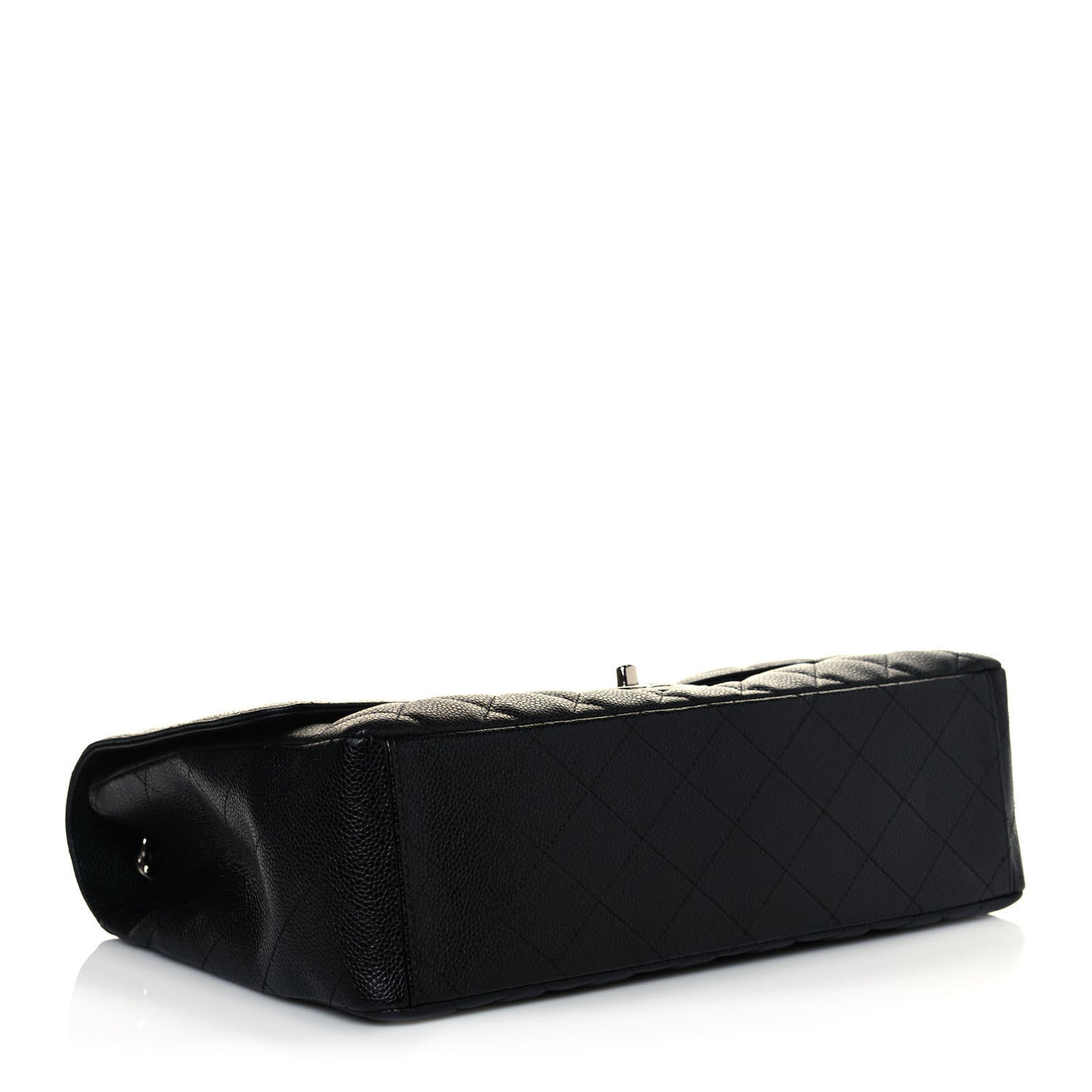 Caviar Quilted Maxi Single Flap Black