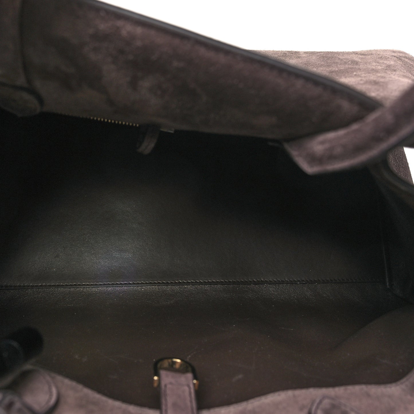 Suede Large Hug Bag Concrete