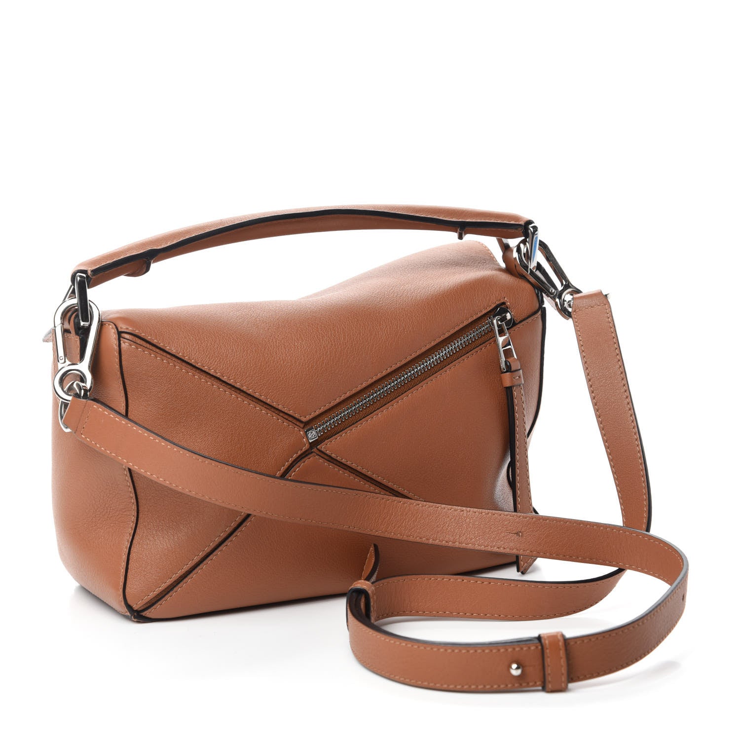 Loewe Calfskin Small Puzzle Bag Tan 3 of 11