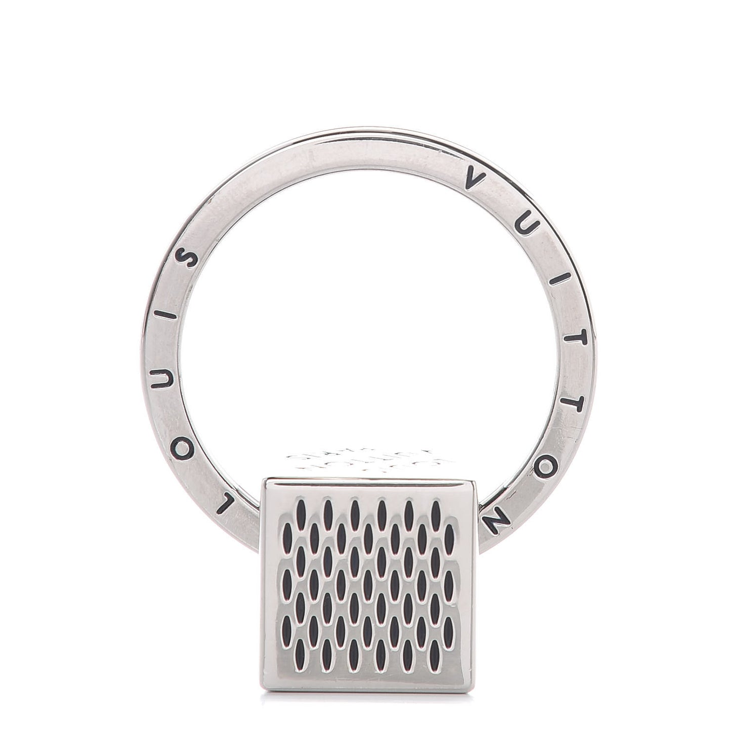 Damier Cube Key Holder Silver