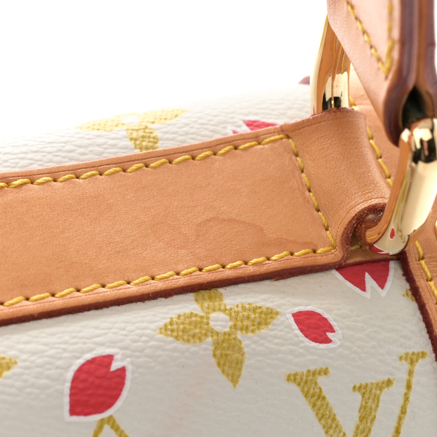 Monogram Cherry Blossom Sac Retro Bag Red