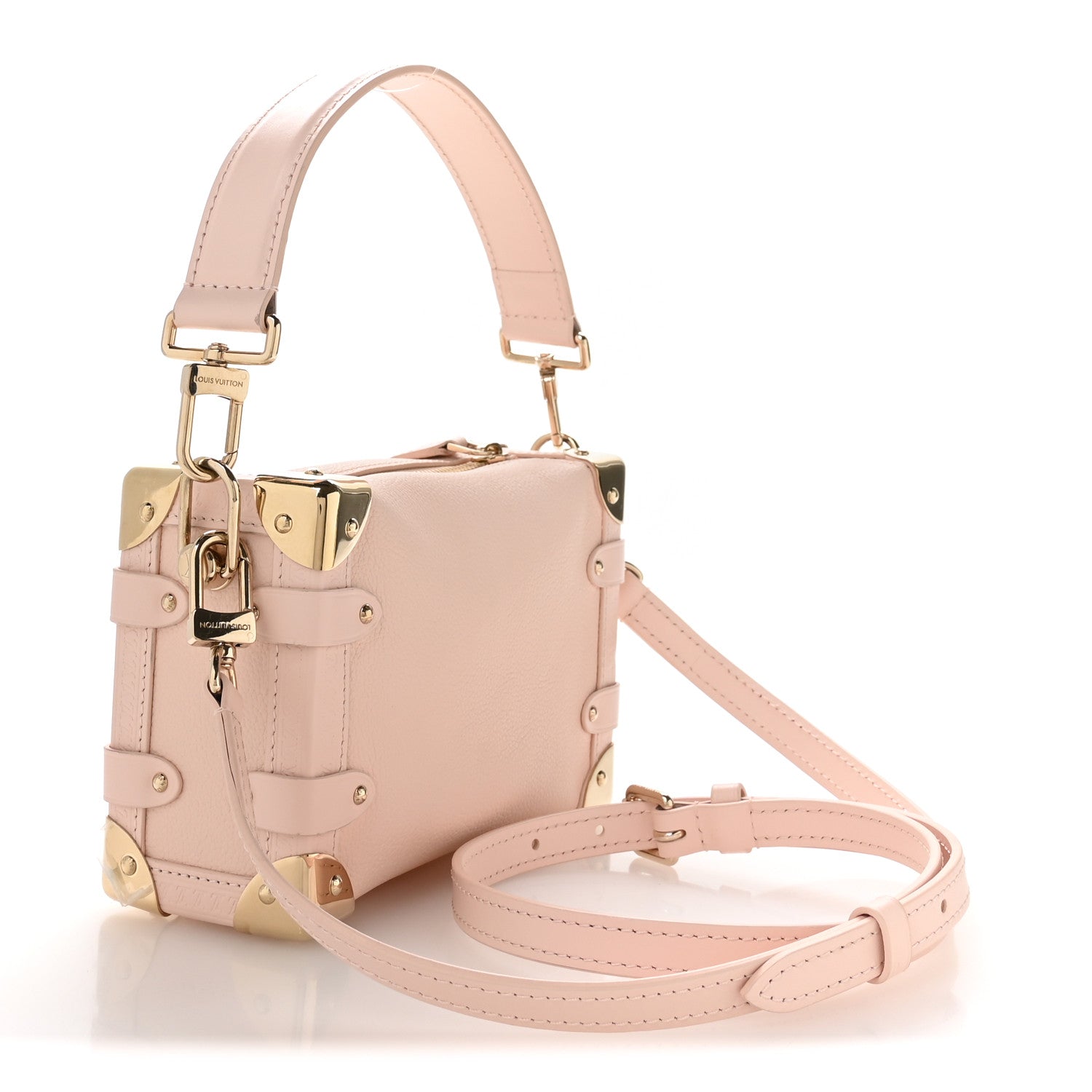 Louis Vuitton Grained Calfskin Side Trunk PM Pink Pearl 3 of 10