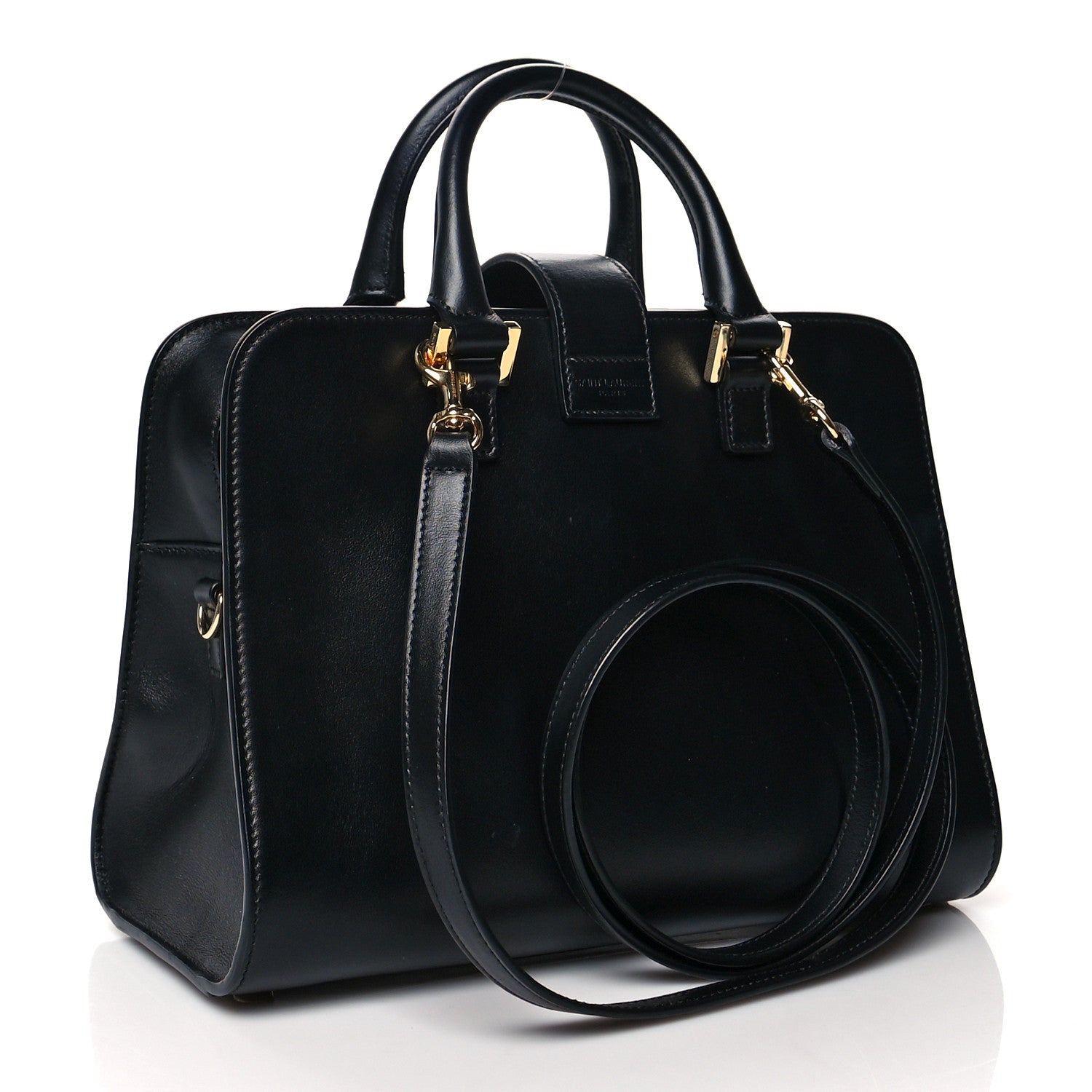 Saint Laurent Calfskin Monogram Baby Cabas Black 2 of 8