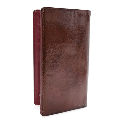 Chanel Grained Patent CC Yen Wallet Burgundy 3 of 8