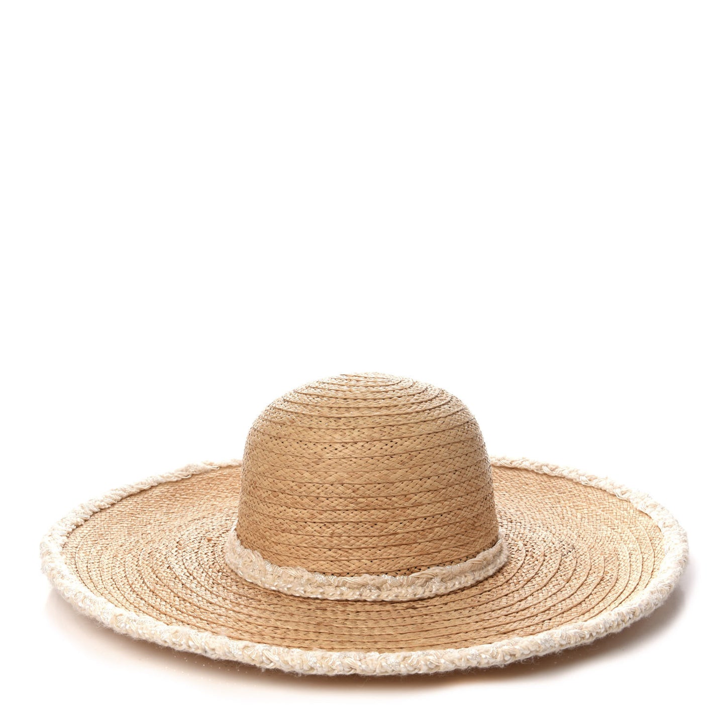 Straw CC Floppy Hat 57 Beige