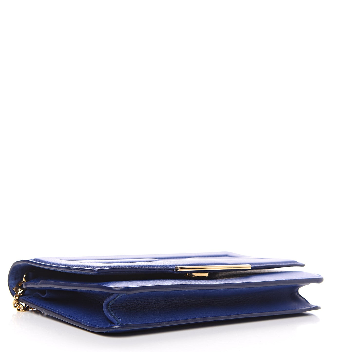Vitello Flamingo Tube Wallet on Chain Blue Neon