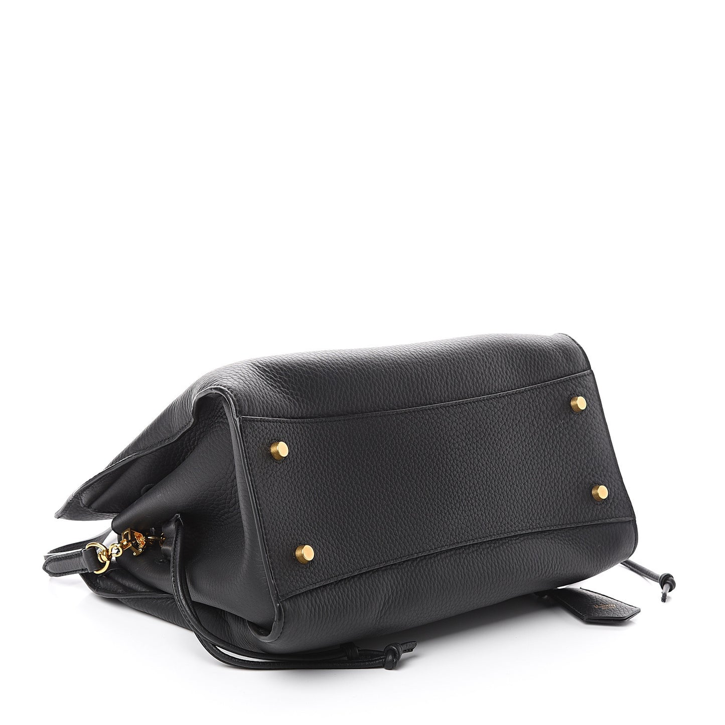 Heavy Grain Iris Tote Midnight Black
