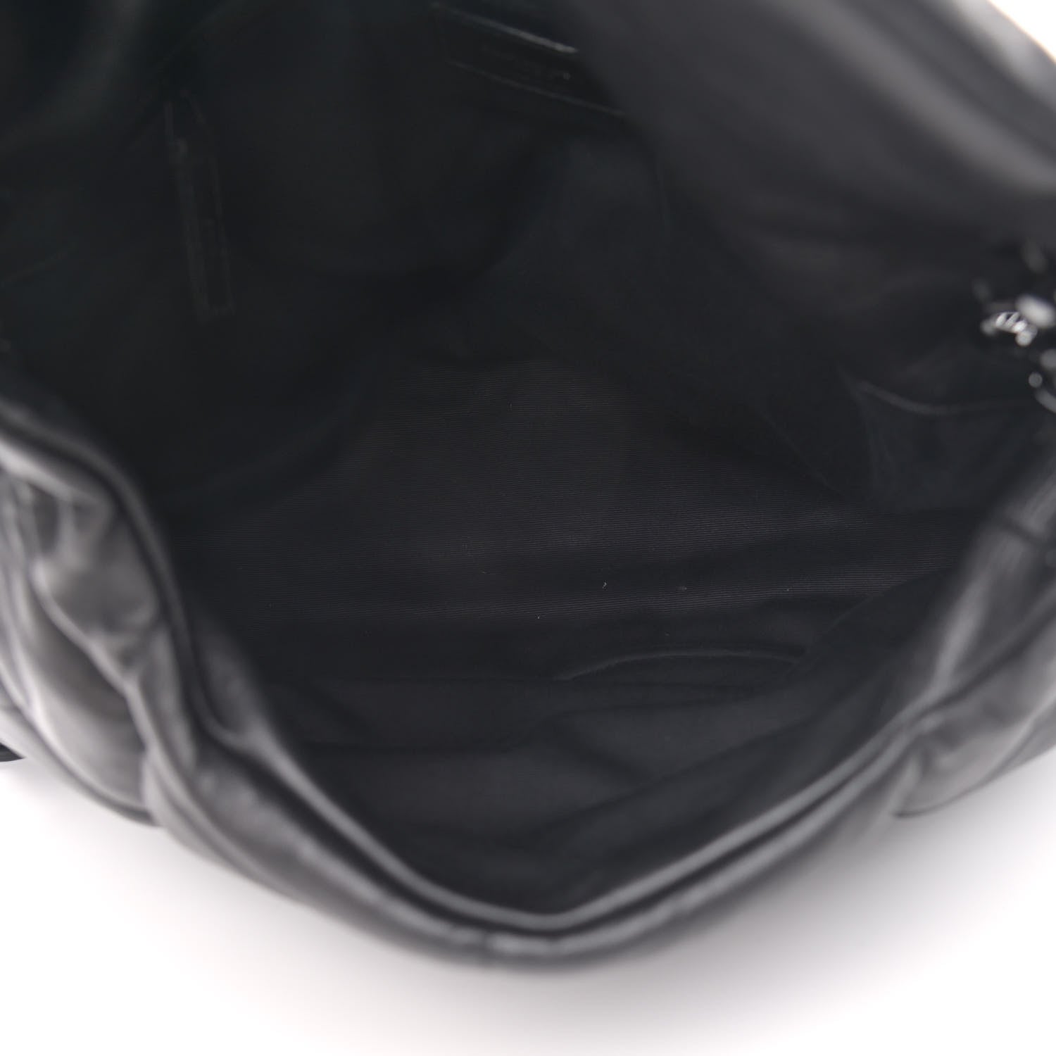 Saint Laurent Calfskin Quilted Medium Loulou Puffer Monogram Chain Satchel Black 5 of 12