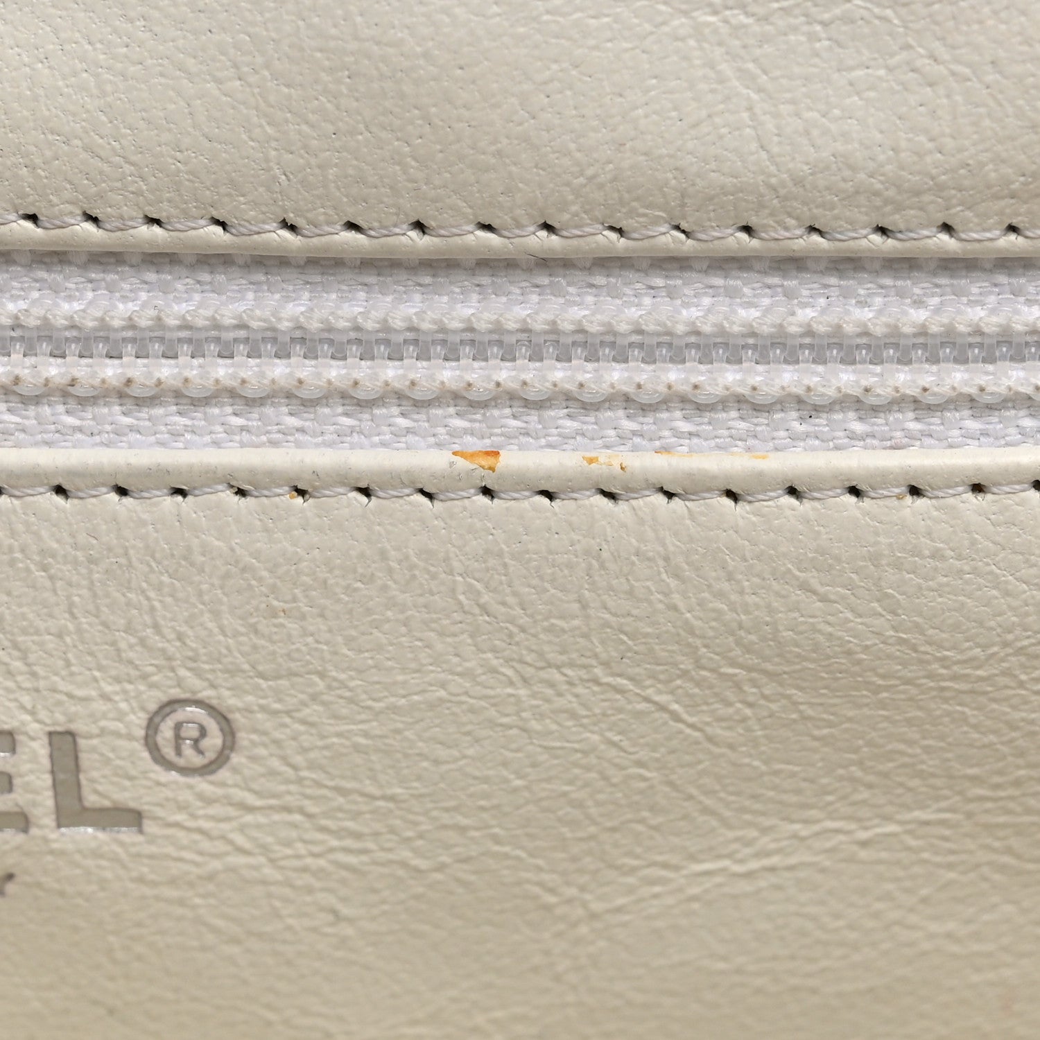 Chanel Caviar Quilted Timeless Clutch White 8 of 8