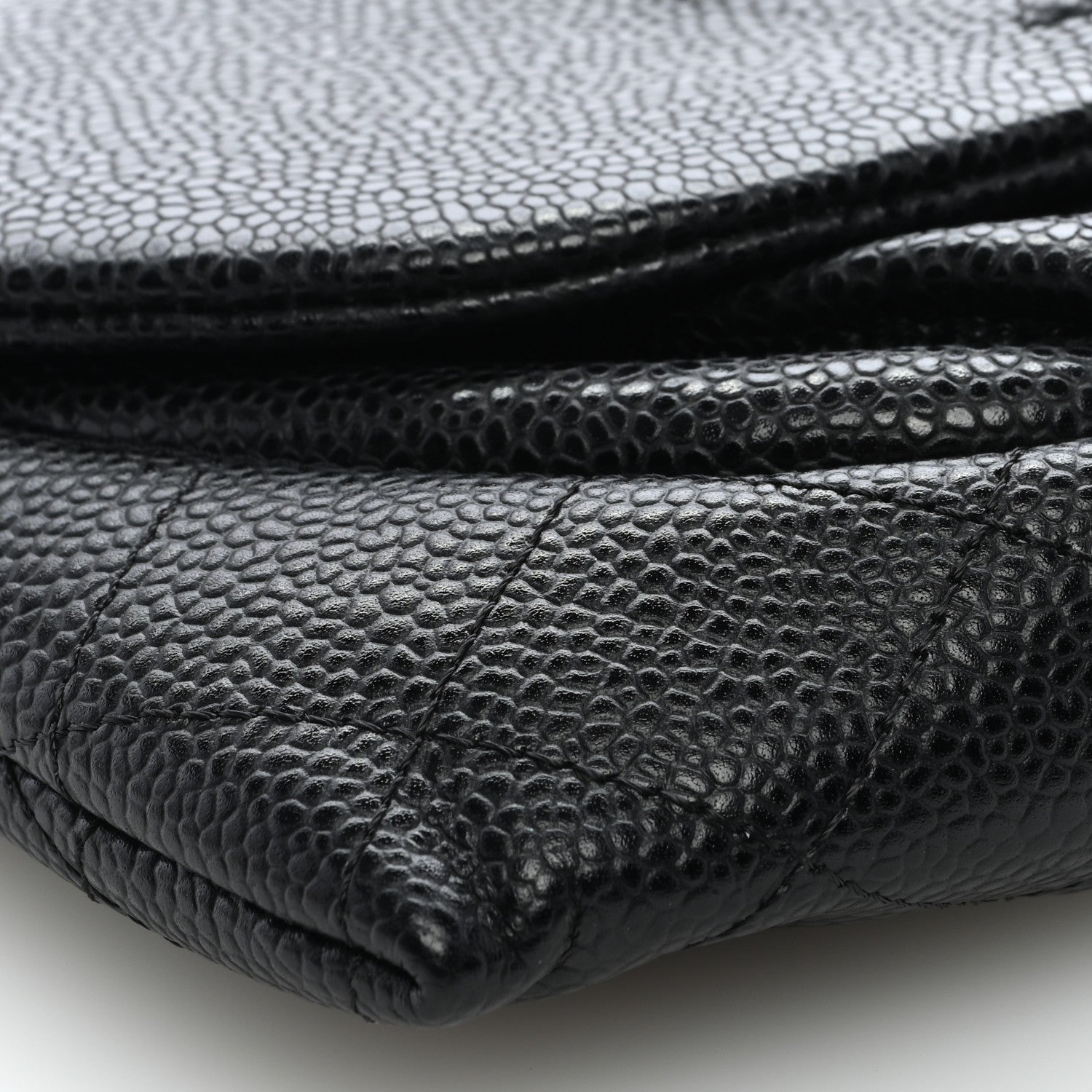 Chanel Caviar Half Moon Wallet On Chain WOC Black 8 of 9